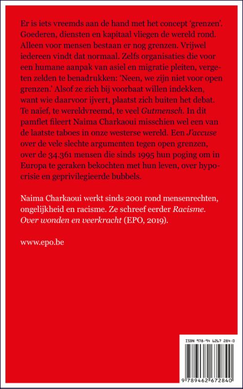 Het opengrenzenmanifest achterkant