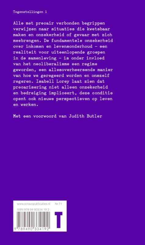 Tegenstellingen 1 -   Het regeren van precairen achterkant