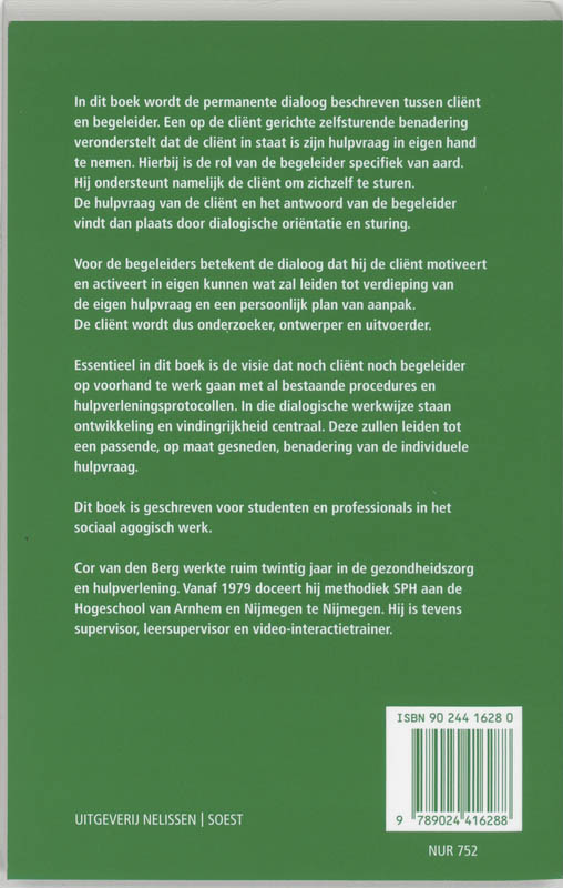 Dialoog aan de basis van zelfsturing Dialoog aan de basis van zelfsturing achterkant