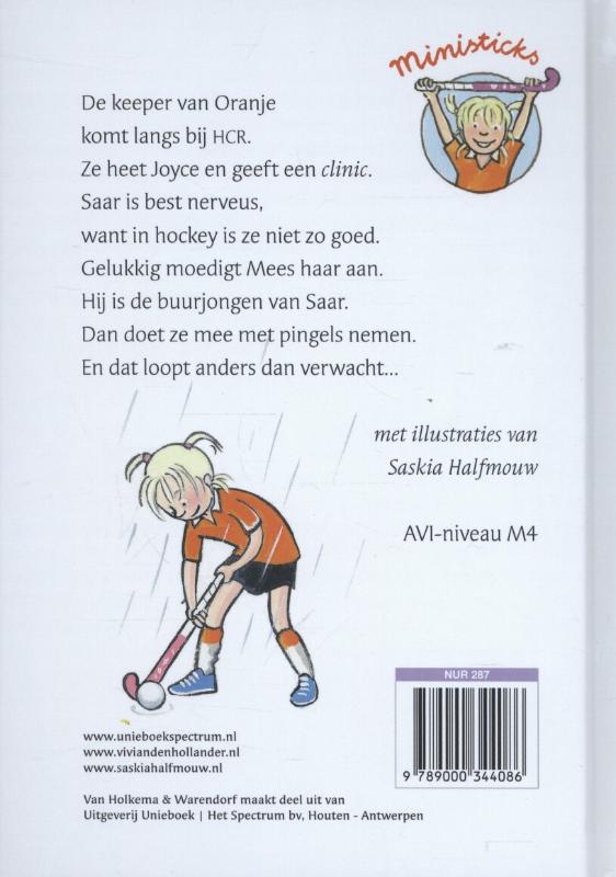 Ministicks 5 -   Goud voor Saar achterkant