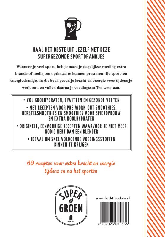 Sport- en energiedrankjes / Supergroen achterkant