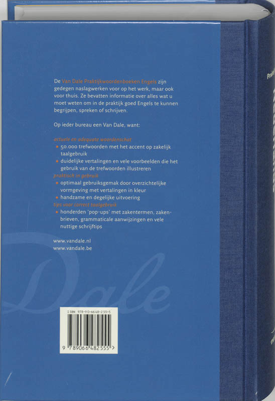 Van Dale's Practical English-Dutch Dictionary achterkant