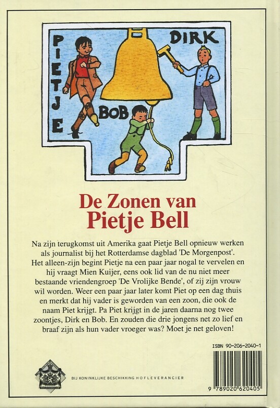 De zonen van Pietje Bell / Pietje Bell serie achterkant