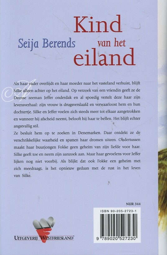 Kind van het eiland achterkant