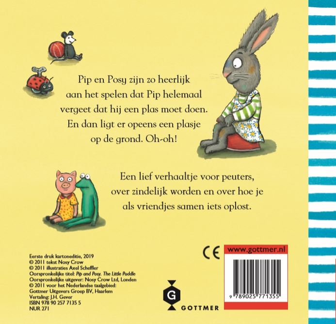 Pip en posy en het kleine plasje / Pip en Posy achterkant