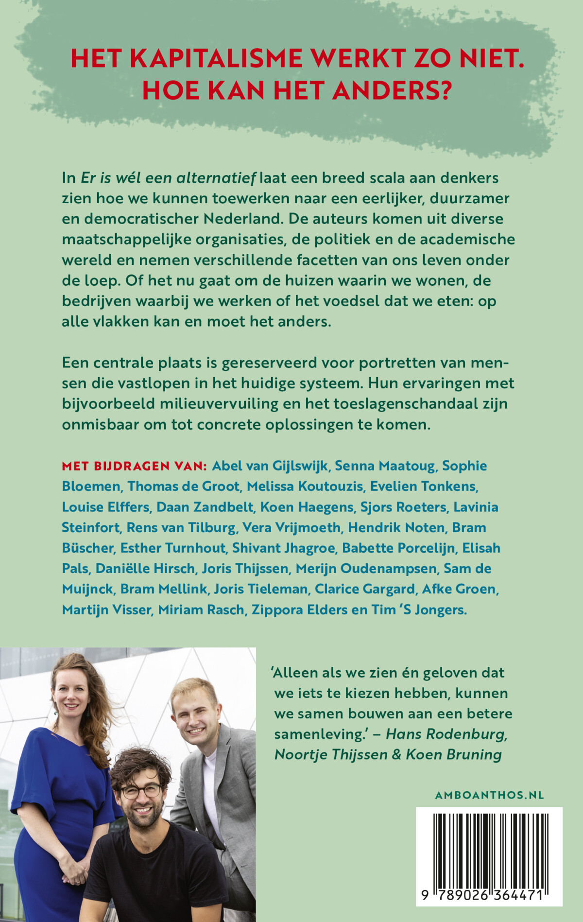 Er is wél een alternatief achterkant