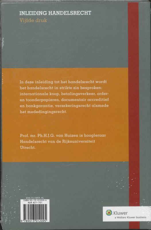 Inleiding Handelsrecht achterkant