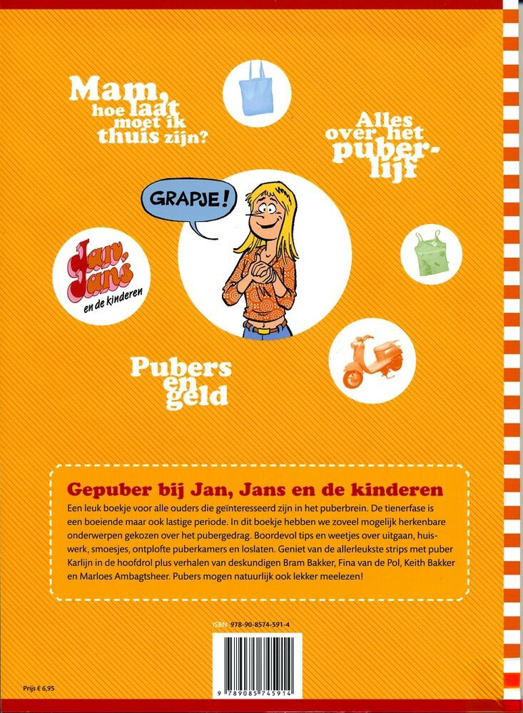Jan, Jans en de Kinderen - Pubers / Jan, Jans en de kinderen themareeks / 7 achterkant