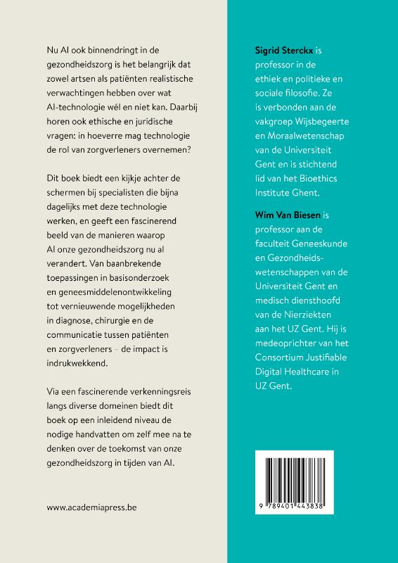 Geneeskunde in tijden van AI achterkant