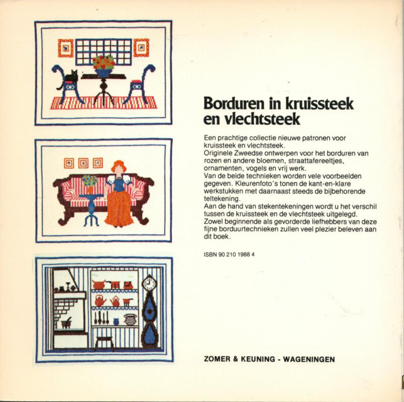 BORDUREN IN KRUISSTEEK-VLECHTSTEEK achterkant