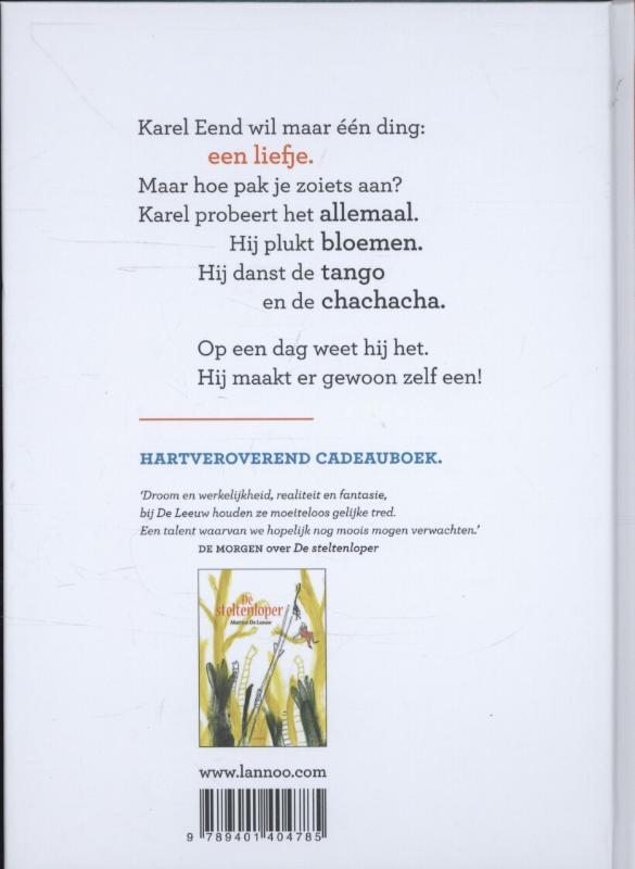 Karel Eend is verliefd achterkant