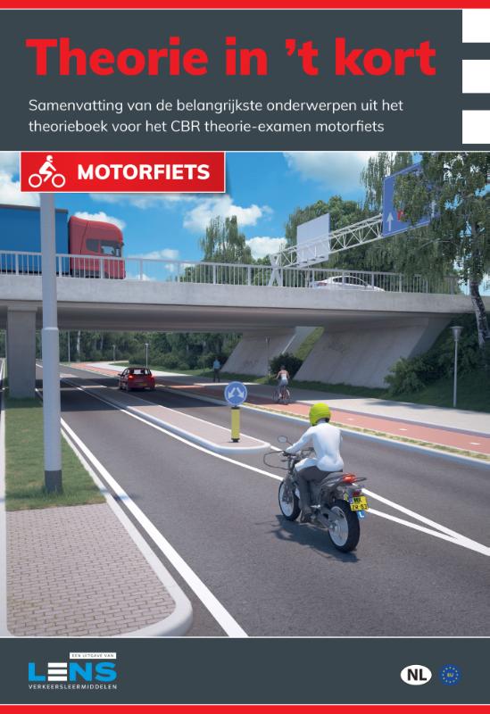 boekenbalie_9789490797577_cover Theorie in 't kort motorfiets / Lens verkeersleermiddelen