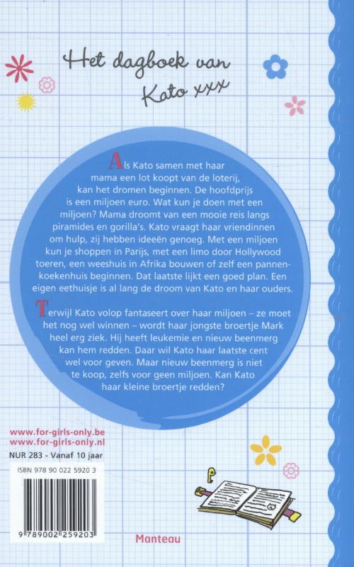 Het dagboek van Kato / For Girls Only! achterkant