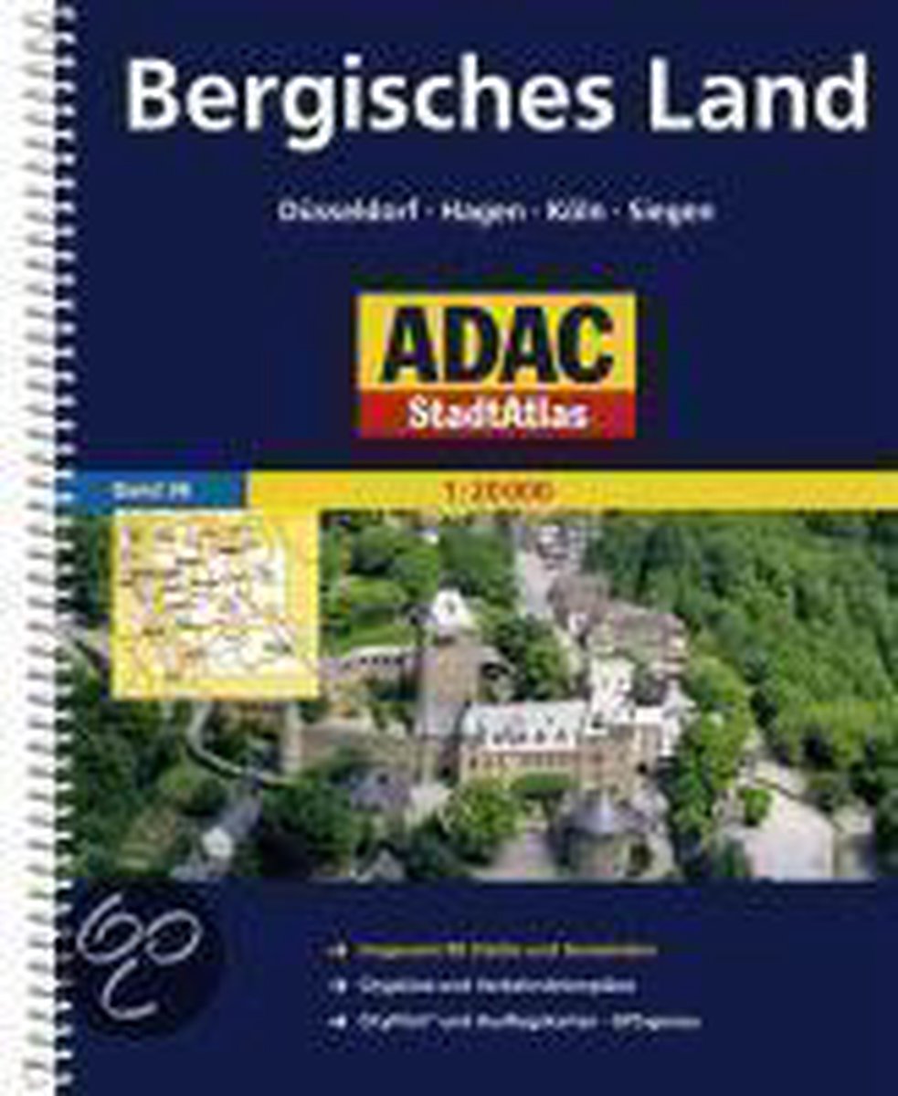 ADAC StadtAtlas Bergisches Land 1 : 20 000