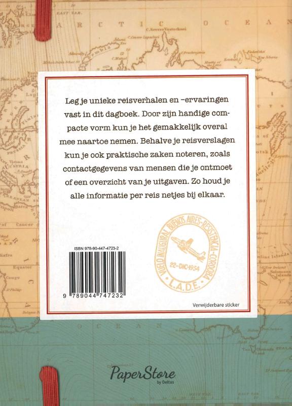 Mijn reisdagboek achterkant