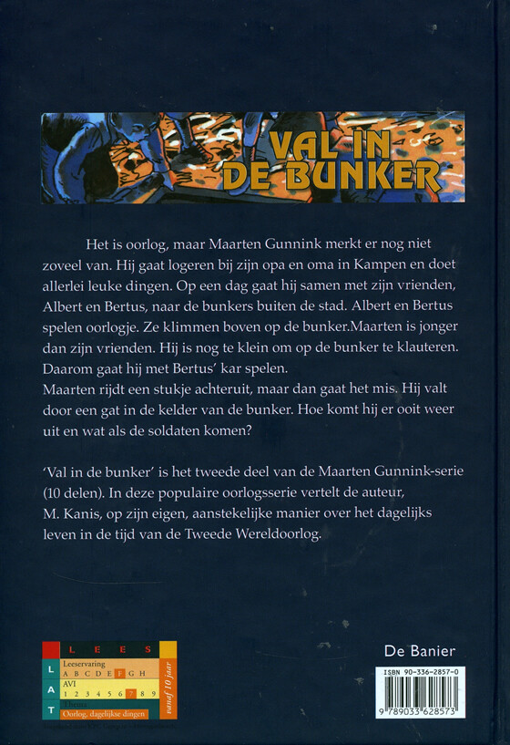 Val in de bunker / Maarten Gunnik serie / 2 achterkant