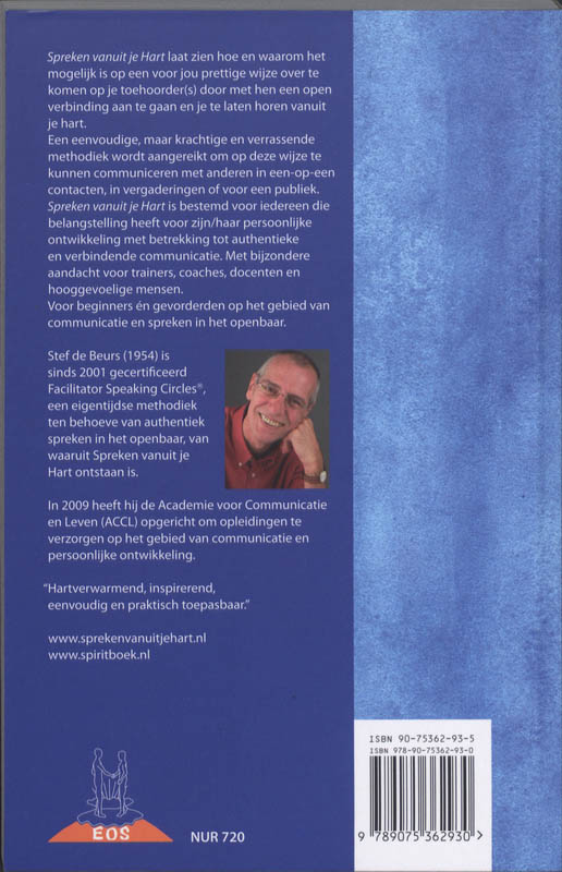 Spreken vanuit je Hart / Spiritboek achterkant