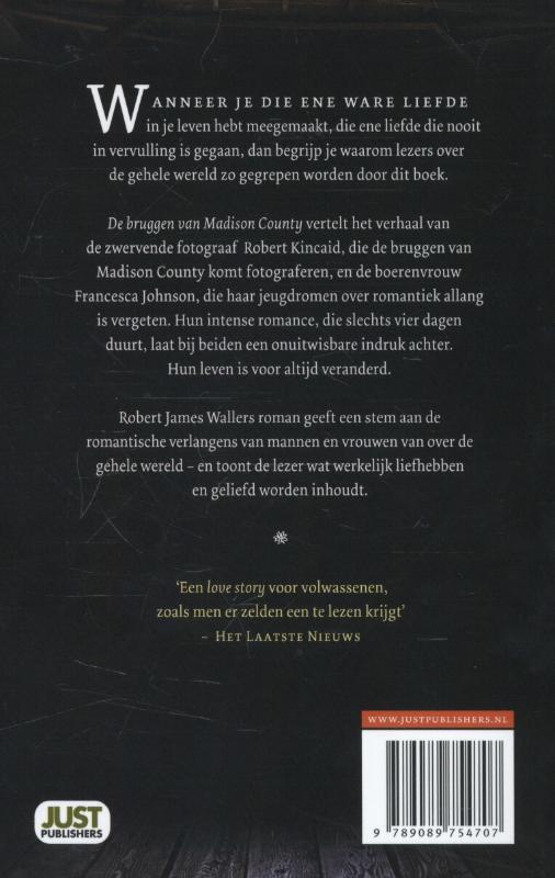 De bruggen van Madison County achterkant