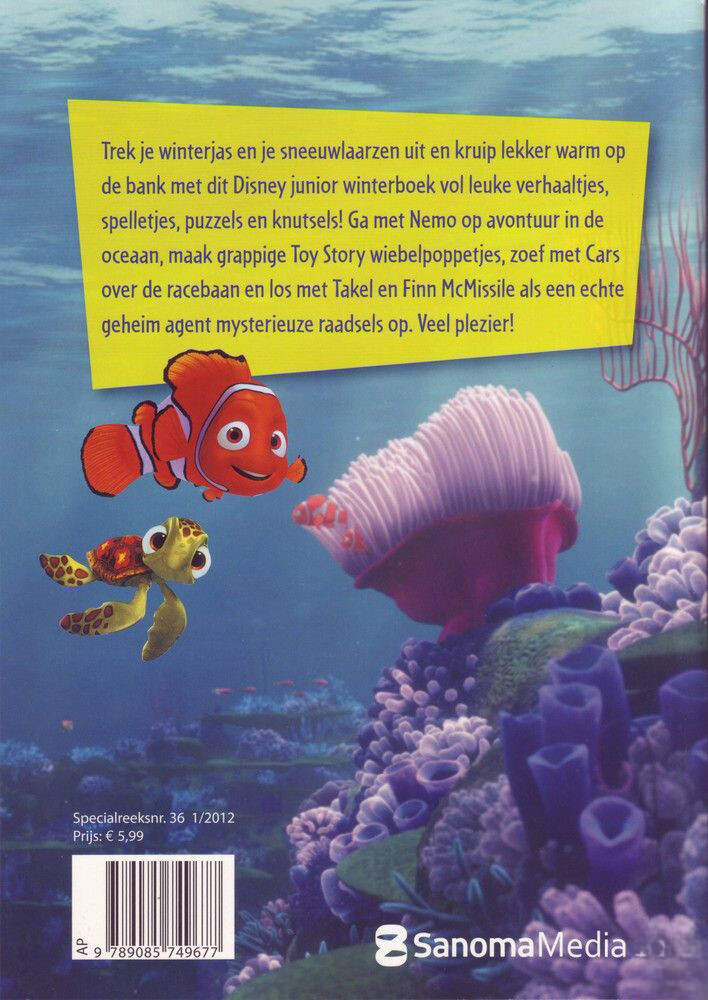 Disney junior Winterboek 2012-2013 / Disney junior winterboek / 5 achterkant