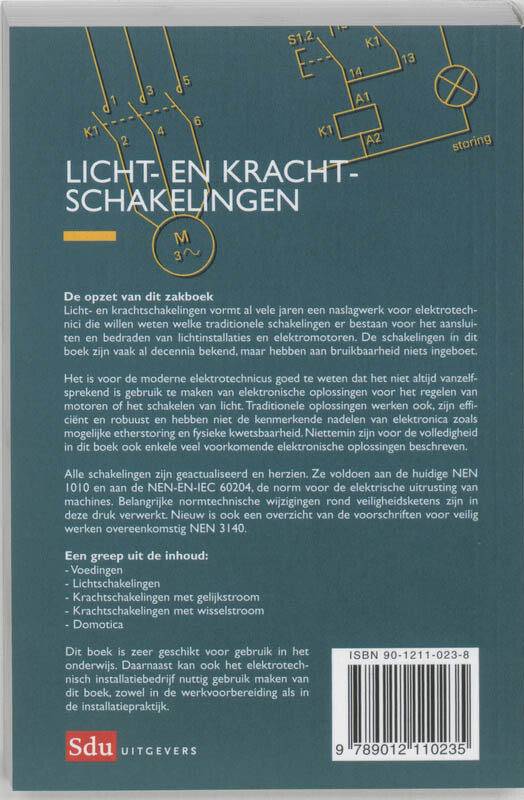 Licht- en krachtschakelingen achterkant