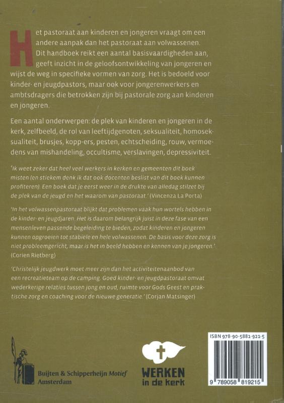 Handboek voor kinder- en jeugdpastoraat achterkant