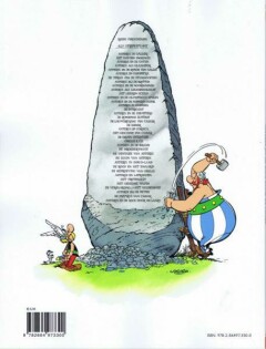 Asterix 37: Asterix en de race door de laars / Asterix / 37 achterkant