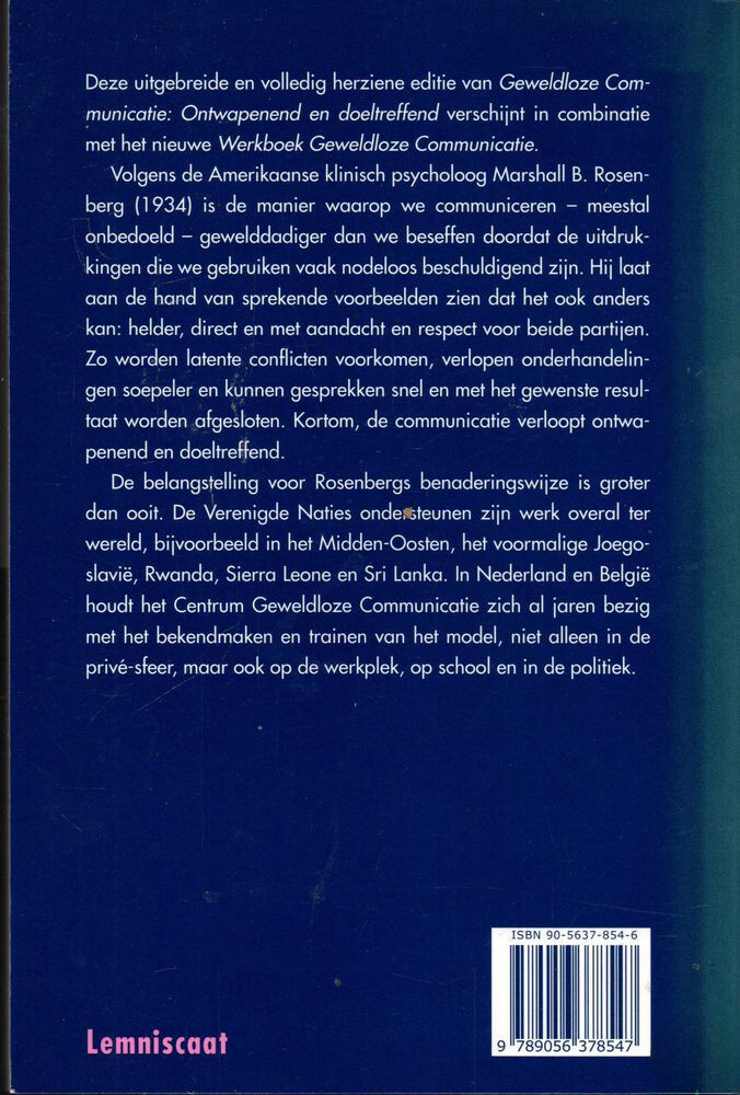 Geweldloze Communicatie achterkant