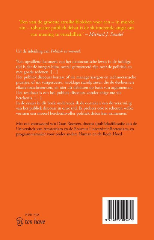 Politiek en moraal achterkant