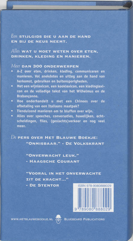 Het blauwe boekje Luxe editie Het blauwe boekje Luxe editie achterkant