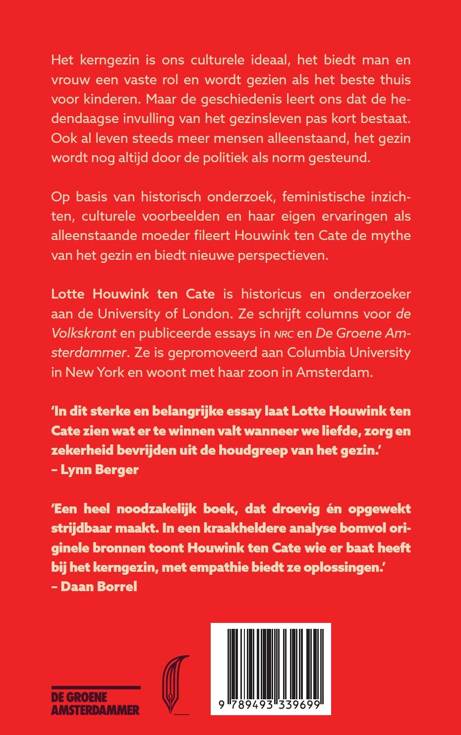 De mythe van het gezin / Vitale ideeën voor de wereld van morgen achterkant