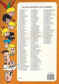 De hellestokers / De belevenissen van Jommeke / 154 achterkant