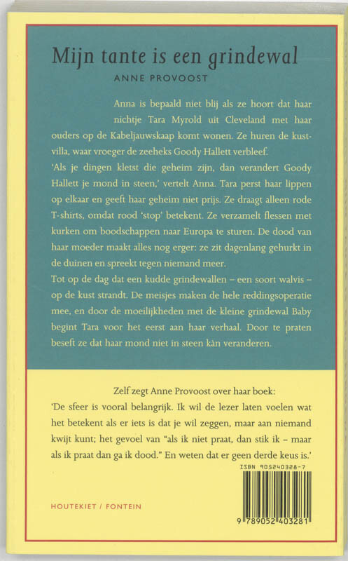 Mijn tante is een grindewal achterkant