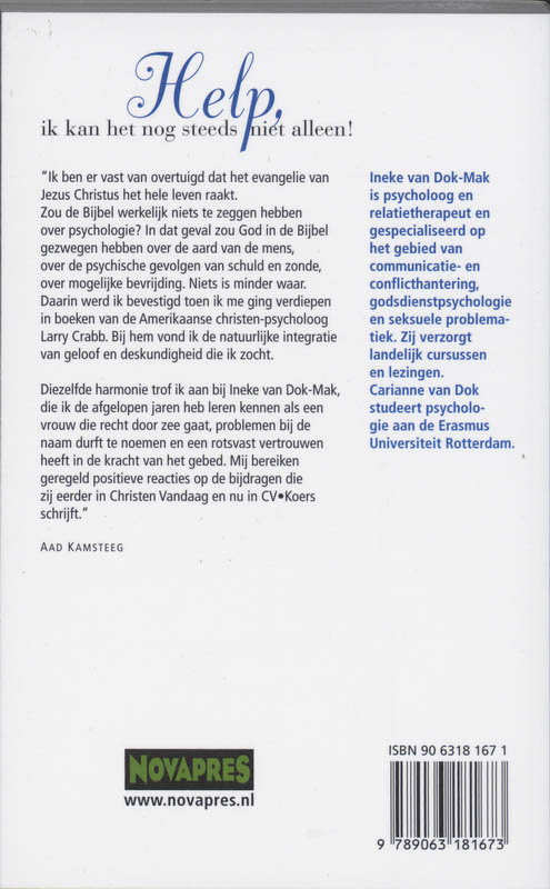 Help ik kan het nog steeds niet alleen Help ik kan het nog steeds niet alleen achterkant