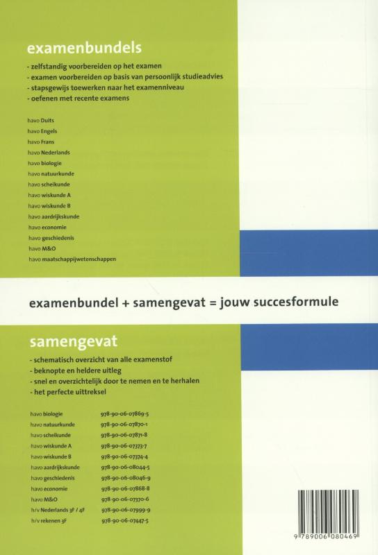 Samengevat - Geschiedenis Havo achterkant