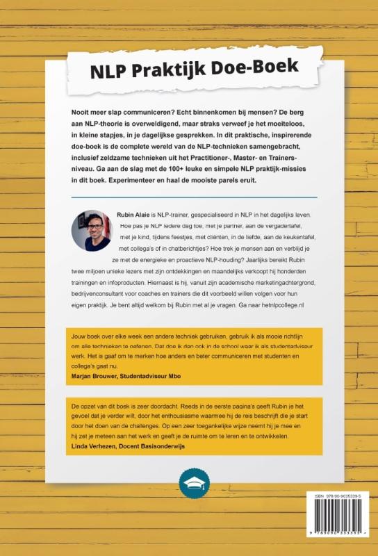 NLP Praktijk Doe-Boek NLP Praktijk Doe-Boek achterkant