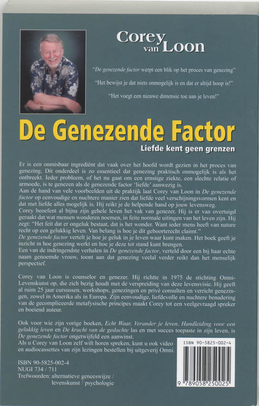 De genezende factor achterkant