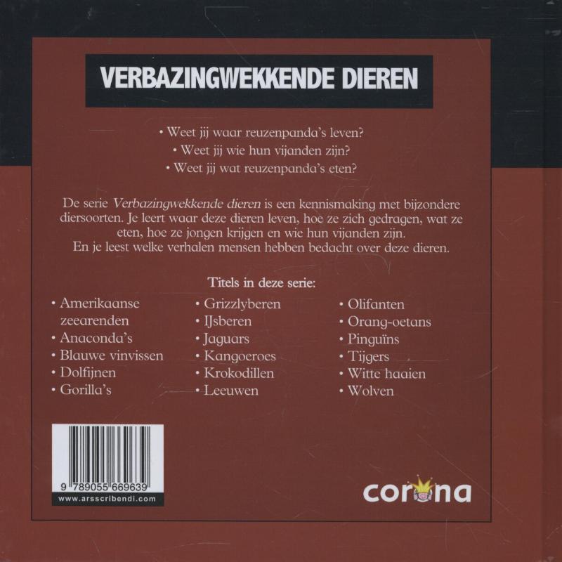 Reuzenpanda's / Verbazingwekkende dieren Reuzenpanda's / Verbazingwekkende dieren achterkant