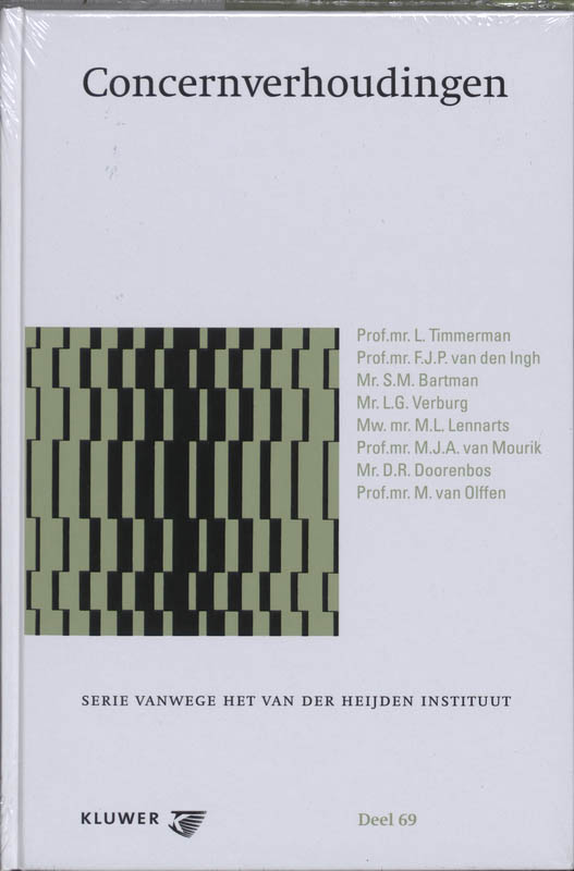 Concernverhoudingen / Serie vanwege het Van der Heijden Instituut te Nijmegen / 69