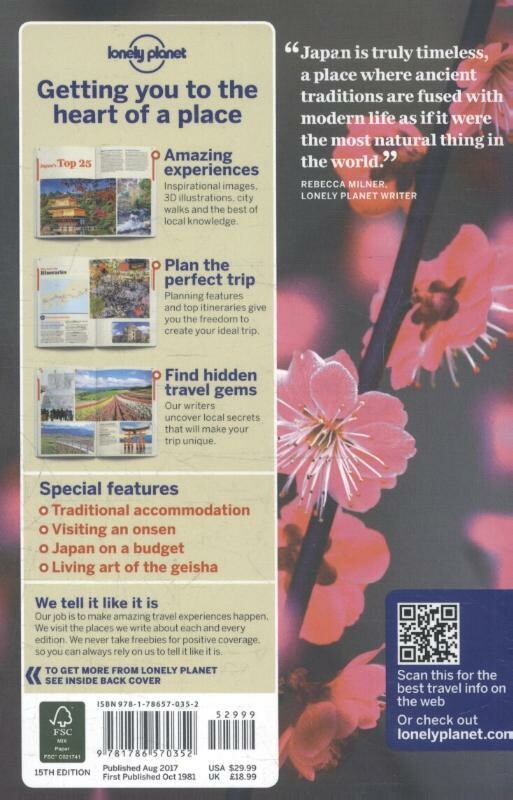 Japan / Lonely Planet achterkant