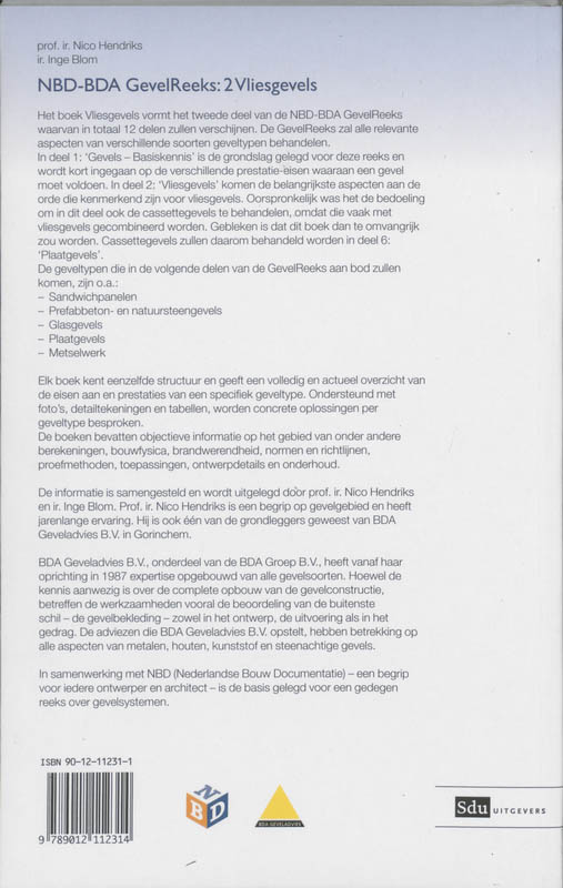 Vliesgevels achterkant