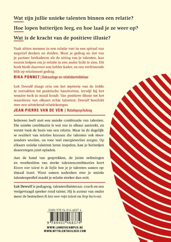 Kiezen voor talent in de liefde achterkant