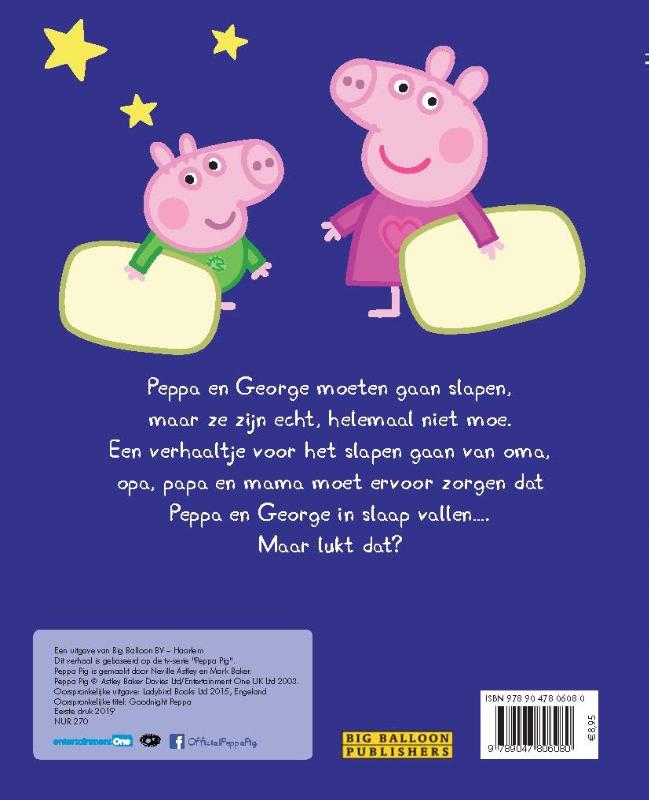 Slaap lekker Peppa / Peppa Pig achterkant