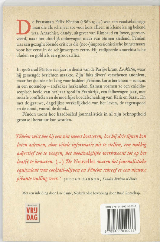 Novellen in drie regels Novellen in drie regels achterkant