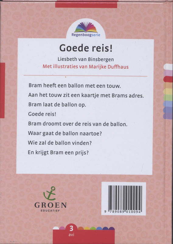 Goede reis! / Regenboogserie achterkant