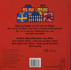Cadeautjes van Muis / Een flap-uit boek achterkant