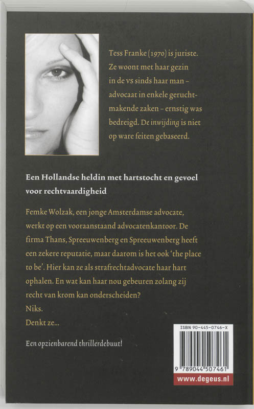 De inwijding / De Geus Spanning De Inwijding achterkant