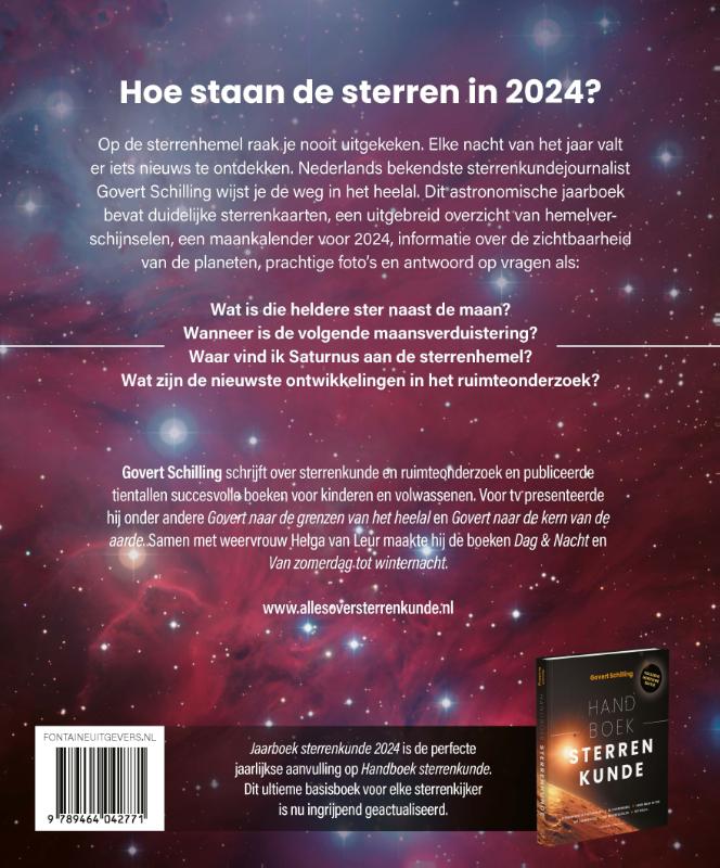 Jaarboek sterrenkunde 2024 achterkant