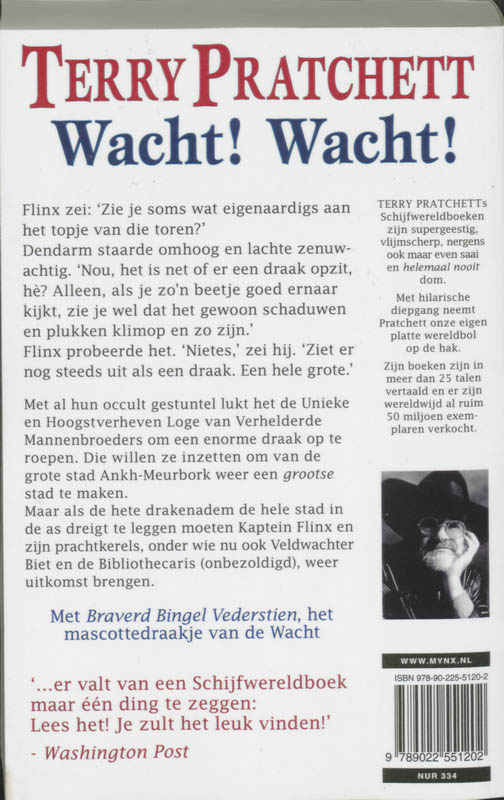 Schijfwereld 8 - Wacht! Wacht! achterkant