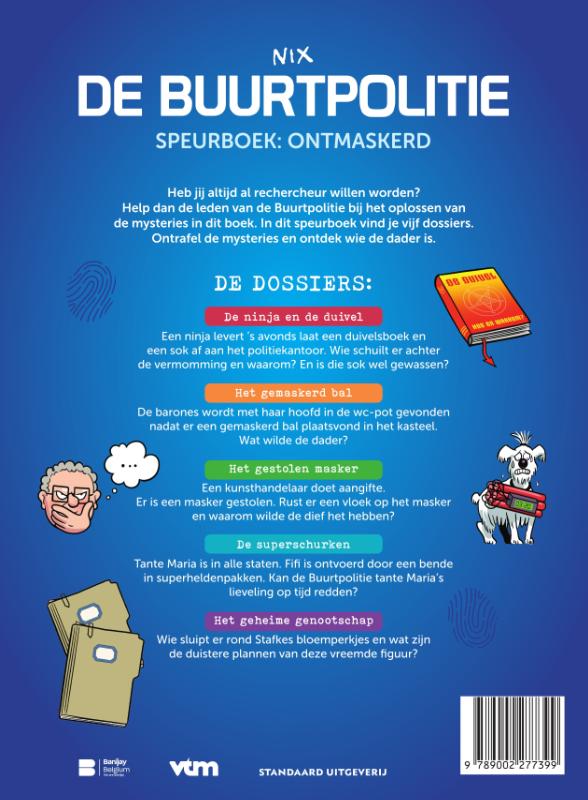 Speurboek: Ontmaskerd / De Buurtpolitie / 1 achterkant