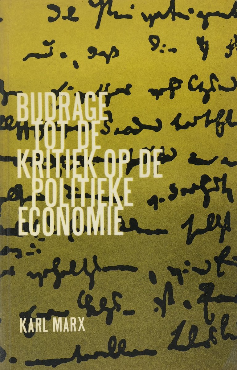 Bijdrage tot kritiek op de politieke economie